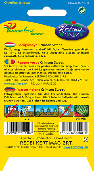 Görögdinnye Crimson Sweet 2g