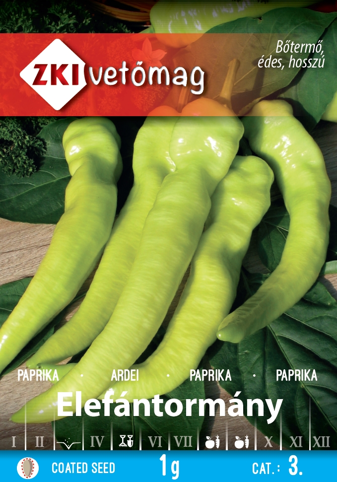 Étkezési paprika Elefántormány 1g ZKI