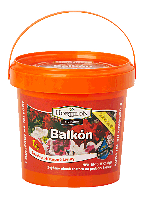 Vedrové granulované umelé hnojivo (Hortus) Balkón 0,5 kg