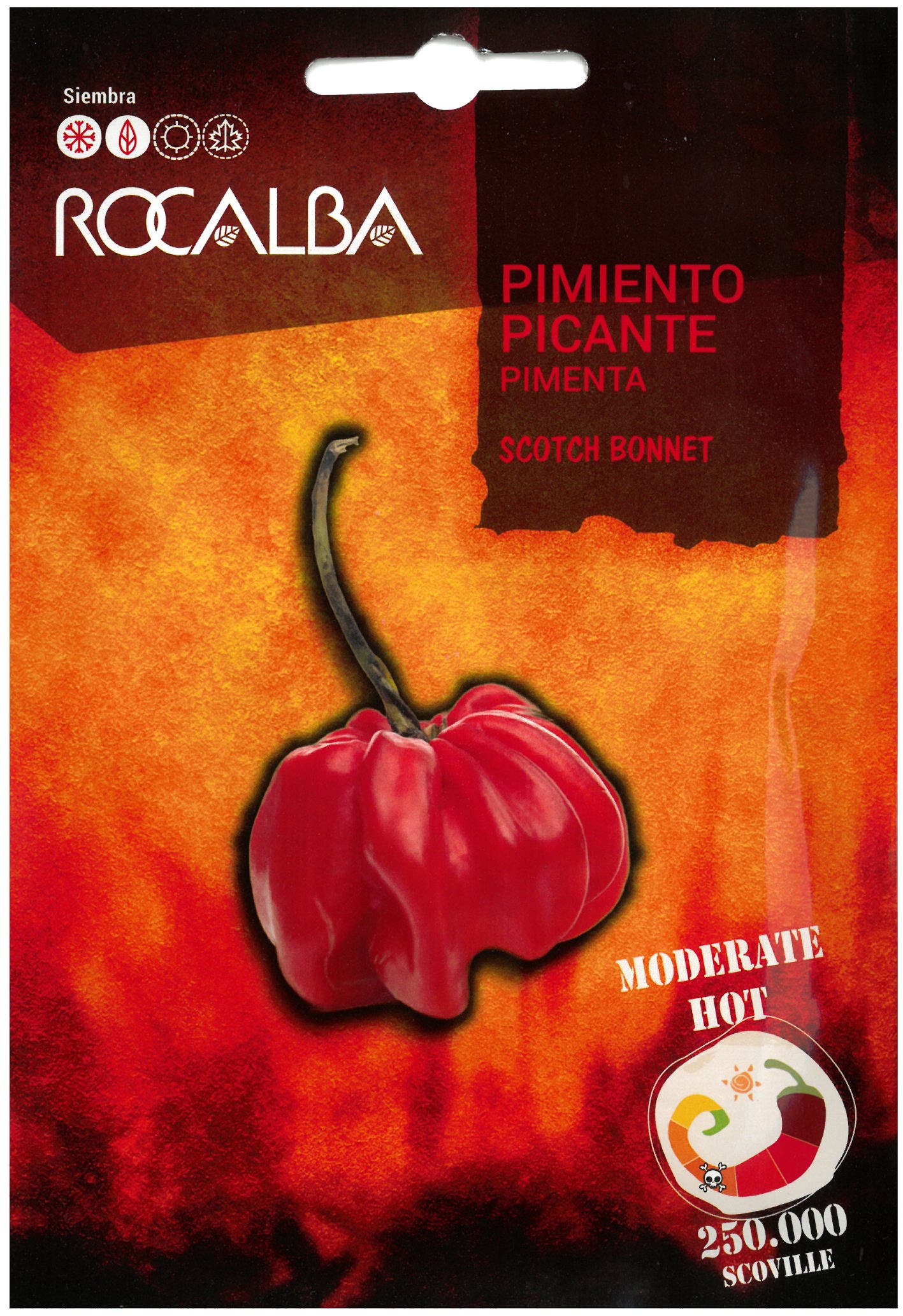 Chili paprika Scotch Bonnet Rocalba 25 szem