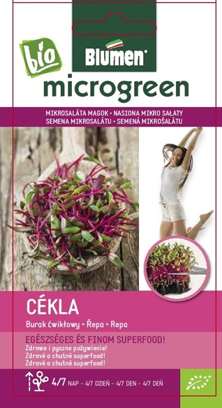 Mikrosaláta mag BIO Cékla  Blumen 18 g