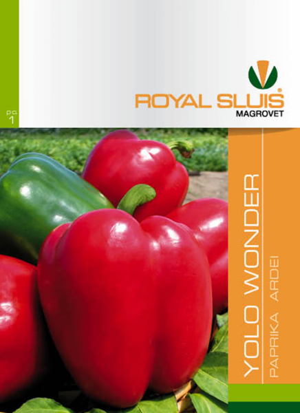 Étkezési paprika Yolo Wonder 0,4 g Royal Sluis