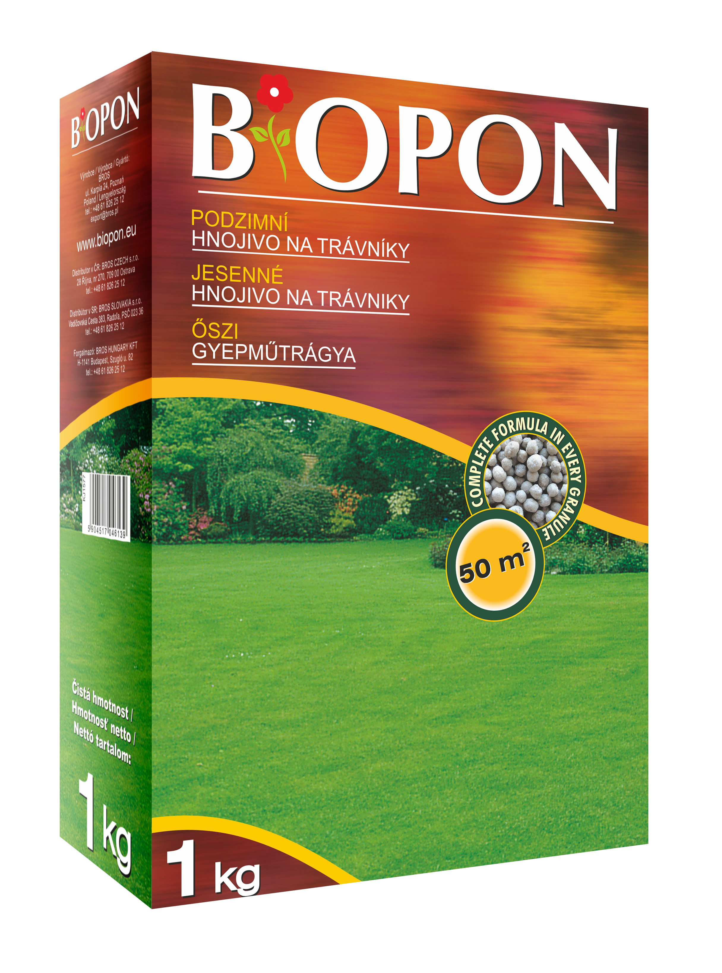 Biopon jesenné trávnikové hnojivo 1 kg