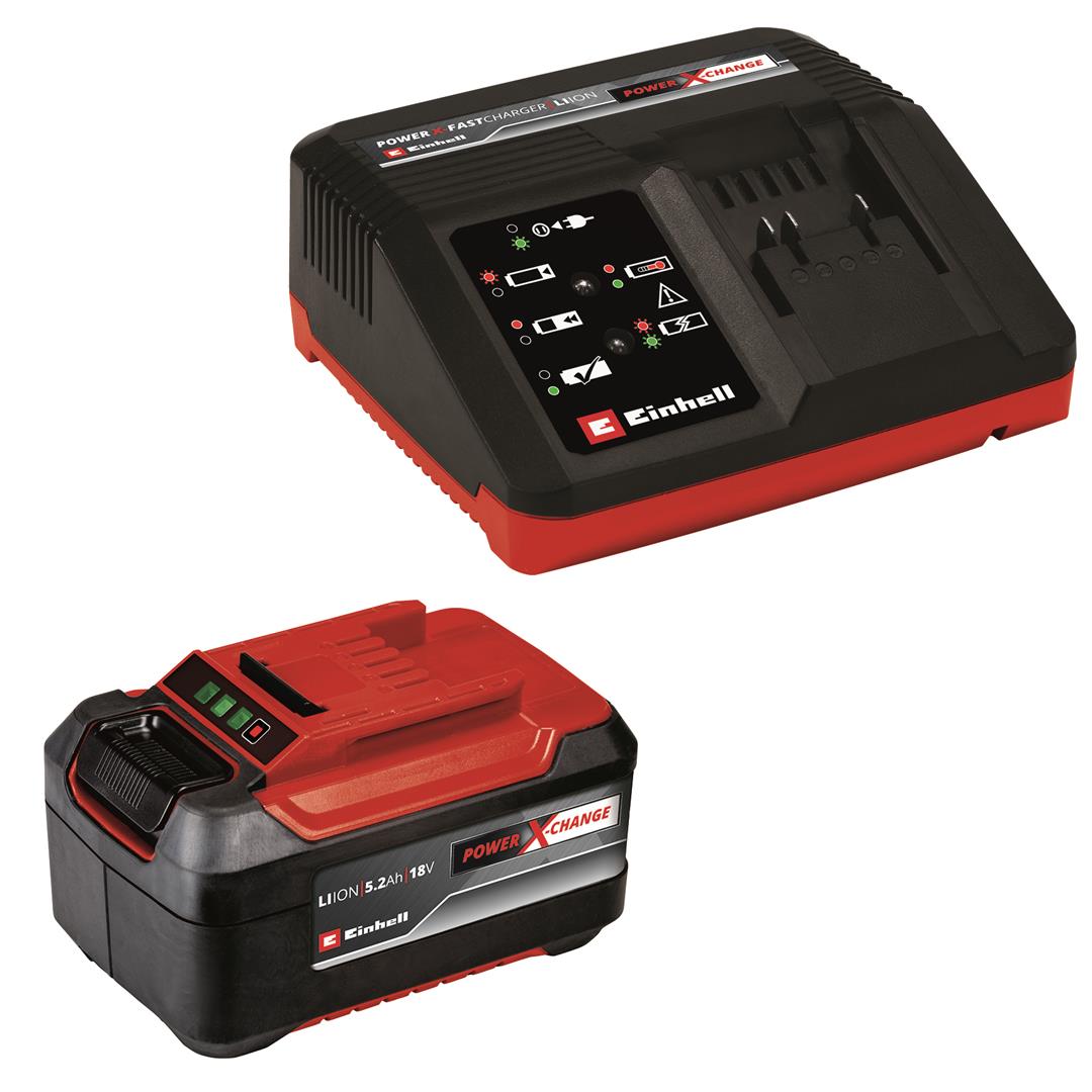 Einhell Akkumulátor+ gyorstöltő 5,2Ah & 4A Fastcharger