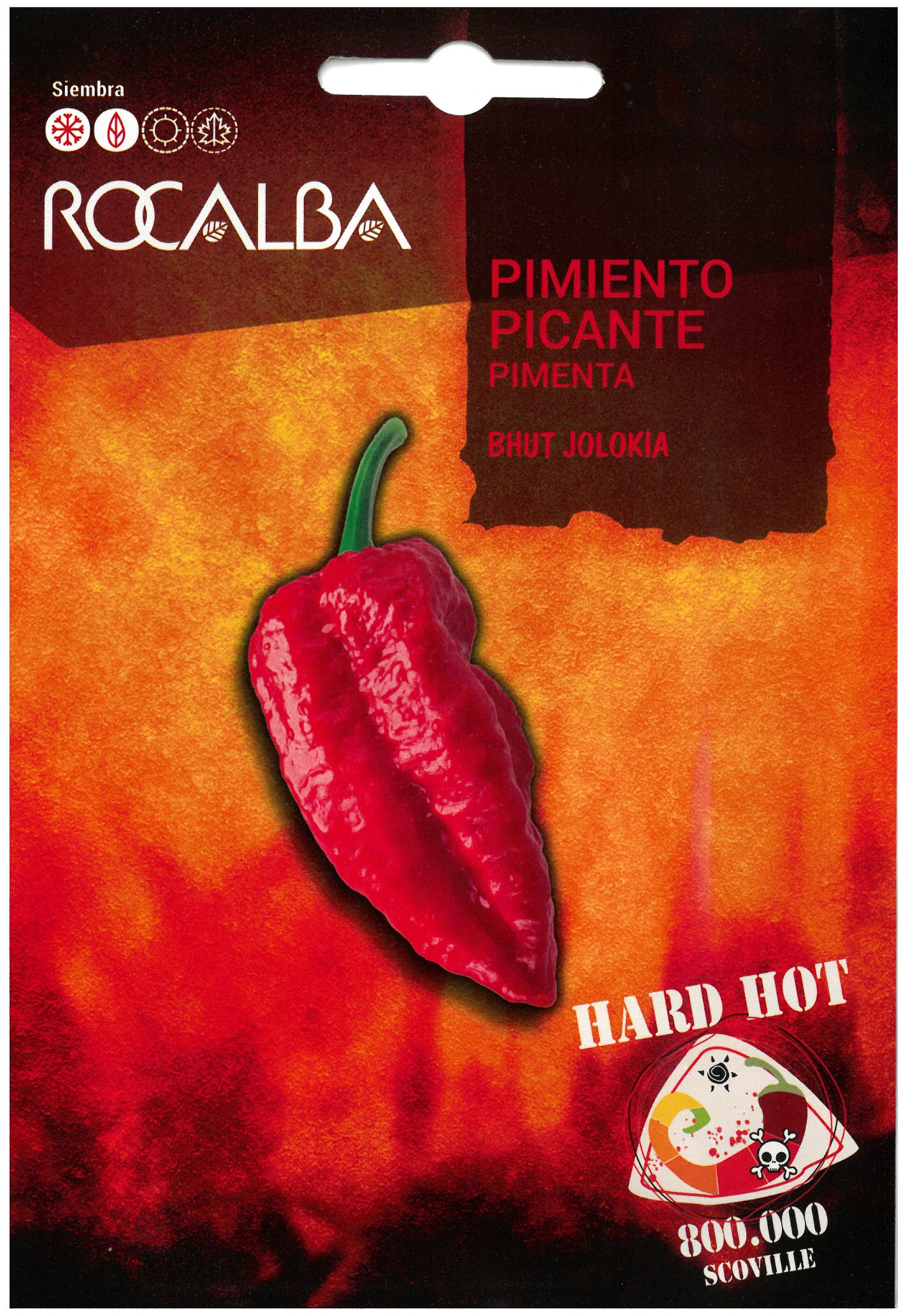 Chili paprika Bhut Jolokia Rocalba 25 szem