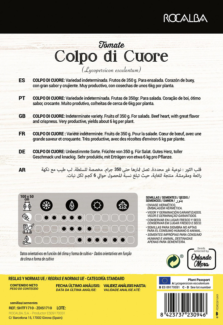 Paradajky Colpo di Cuore (Farmár) Rocalba 8 zŕn