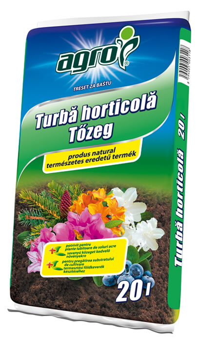 Tőzeg natur 50 l Agro Cs