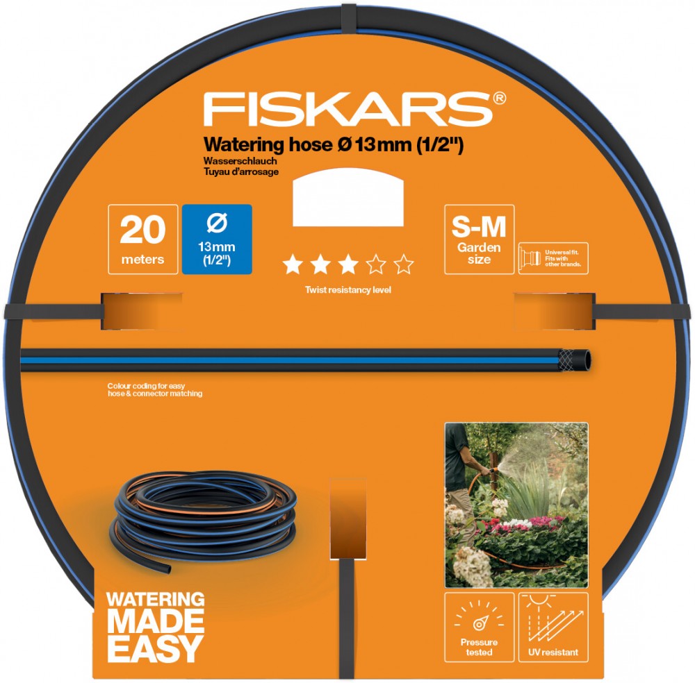 Locsolótömlő 13 mm-es (1/2") 20 m Q3 Fiskars