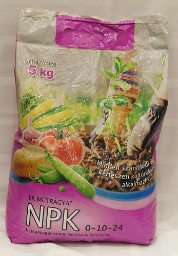 NPK 0-10-24 műtrágya 5 kg