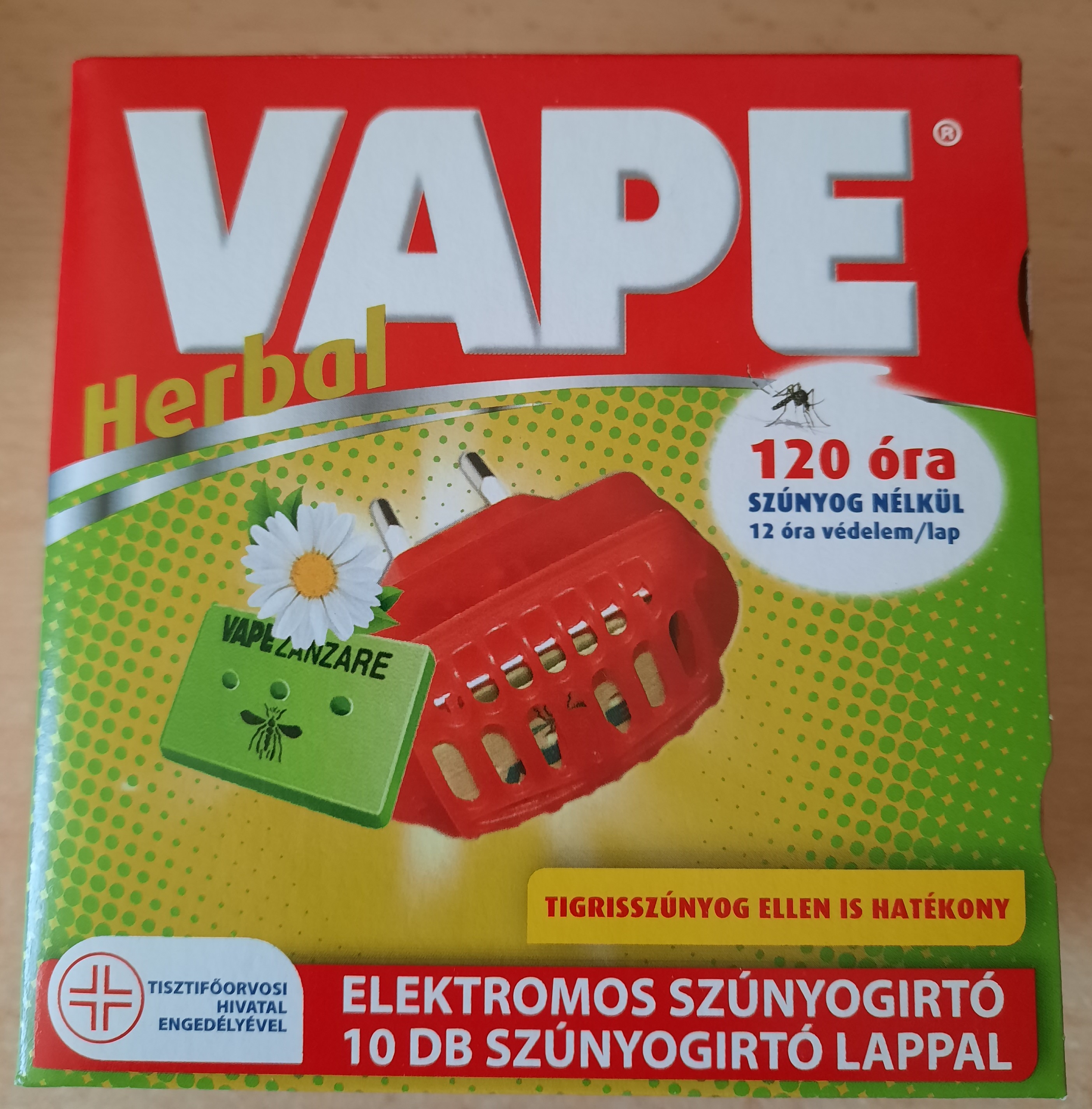 Vape Herbal elektromos lapkás szúnyogírtó+10 lap