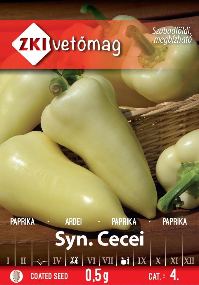 Étkezési paprika Syn. Cecei 0,6 g ZKI