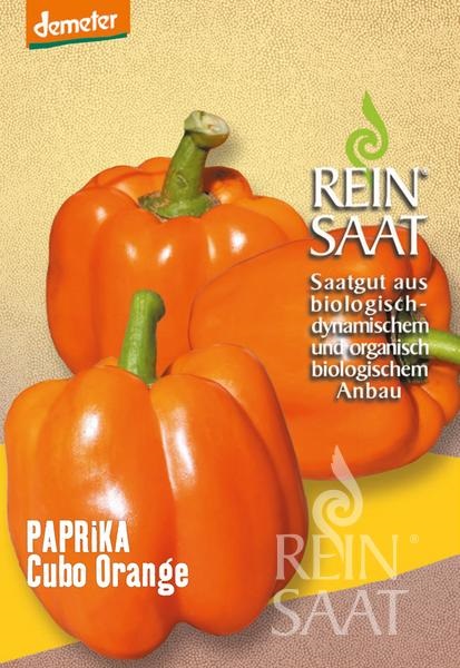 Paprika bio Cubo Orange Rein Saat kb. 30 db mag