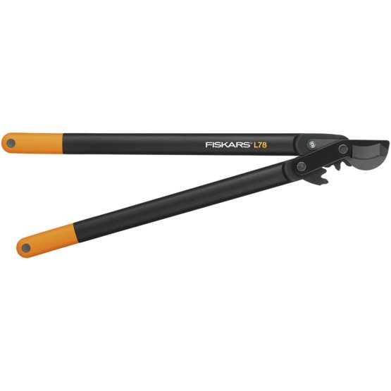 Ágvágó Fiskars PowerGear™ műanyag fogaskerekes, horgos fejű (L) L78