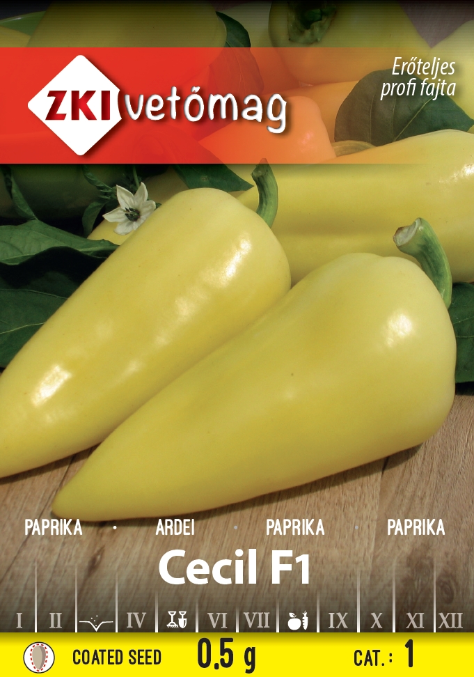 Étkezési paprika Cecil F1 0,5g ZKI