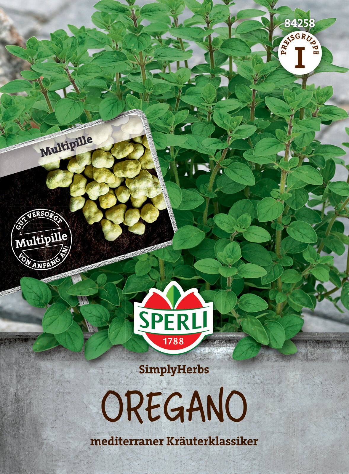 Oregánó-trió drazsírozott vetőmag Simply Herbs 15 szem Sperli